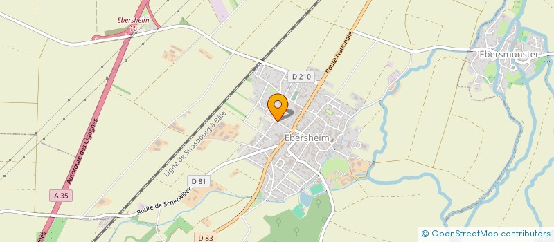 localisation de l'entreprise ENTREPRISE DE BATIMENT ROSER à EBERSHEIM