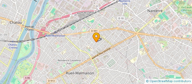 localisation de l'entreprise ENTREPRISE DE BATIMENT TONY à RUEIL-MALMAISON