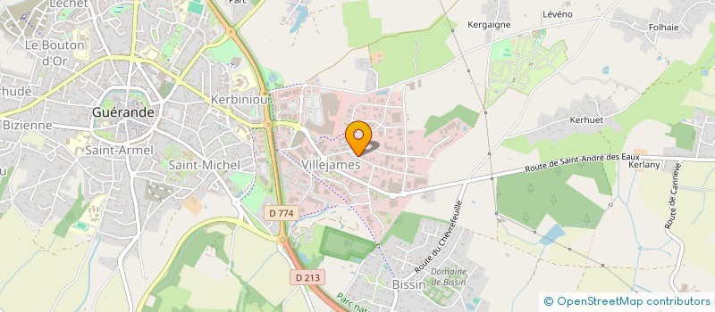 localisation de l'entreprise ENTREPRISE DE BATIMENT VALLEE à GUERANDE