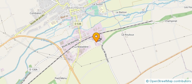 localisation de l'entreprise ENTREPRISE DE BATIMENTS DIAS PERE ET FILS à BEAUREPAIRE