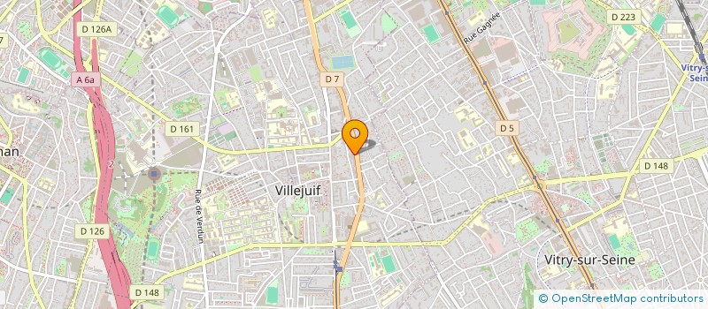 localisation de l'entreprise ENTREPRISE DE BATIMENTS ET DE MENUISERIE à VILLEJUIF