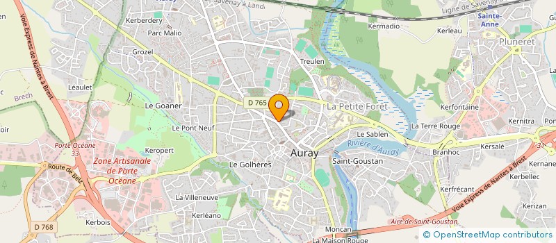 localisation de l'entreprise ENTREPRISE DE BATIMENTS PIERRE à AURAY