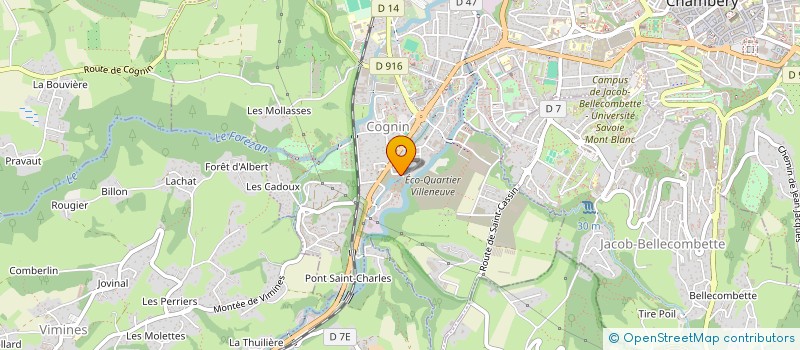 localisation de l'entreprise ENTREPRISE DE BELLIS à COGNIN