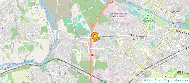 localisation de l'entreprise ENTREPRISE DE CALORIFUGEAGE INDUSTRIEL à ANGOULEME
