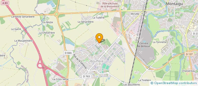 localisation de l'entreprise ENTREPRISE DE CHAUDRONNERIE ET METTALERIE INDUSTRIELLE à MONTAIGU-VENDEE