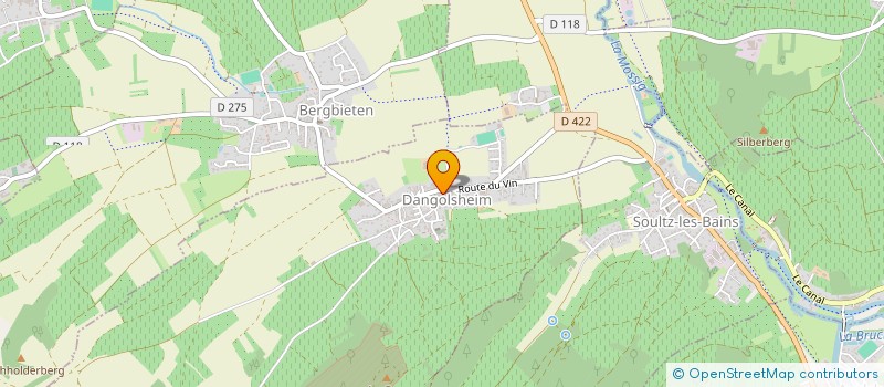 localisation de l'entreprise ENTREPRISE DE CONSTRUCTION BELLER à DANGOLSHEIM