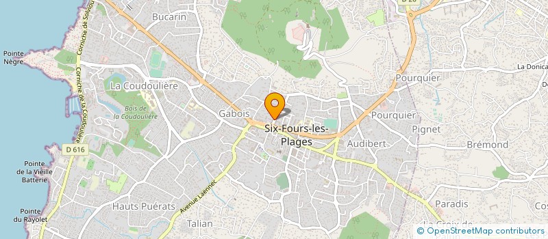 localisation de l'entreprise ENTREPRISE DE CONSTRUCTION DU SUD-OUEST à SIX-FOURS-LES-PLAGES