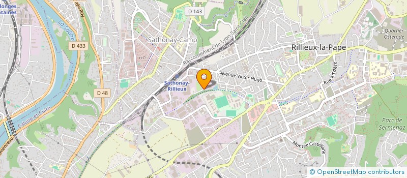 localisation de l'entreprise ENTREPRISE DE CONSTRUCTION ECO RESPONSABLE DU BATIMENT TRAVAUX PUBLIC  RILLIEUX-LA-PAPE