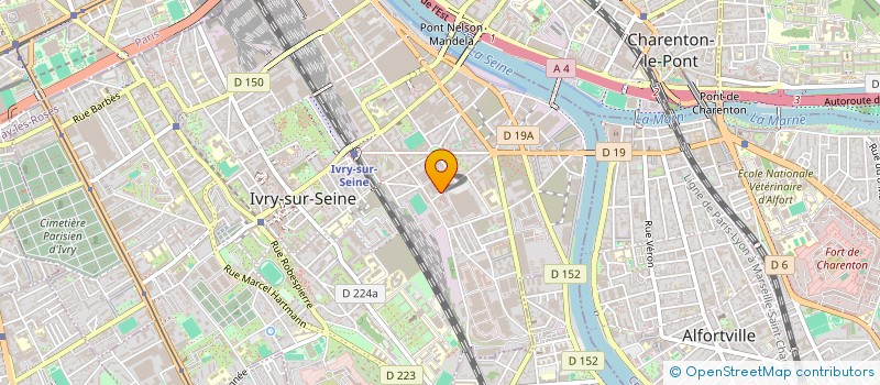 localisation de l'entreprise ENTREPRISE DE CONSTRUCTION ET DE PROMOTION IMMOBLIERE à IVRY-SUR-SEINE