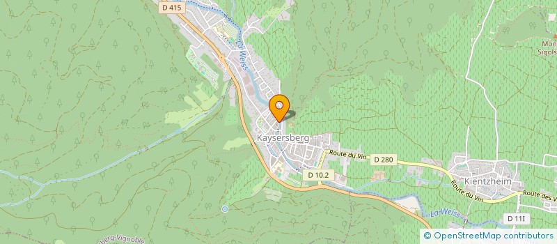 localisation de l'entreprise ENTREPRISE DE CONSTRUCTION ET LOCATION ALSACIENNE : ECLA  KAYSERSBERG VIGNOBLE