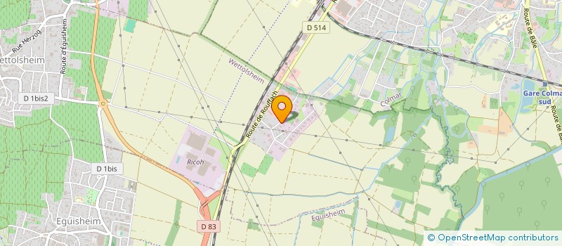 localisation de l'entreprise ENTREPRISE DE CONSTRUCTION SERT SALIM  WETTOLSHEIM