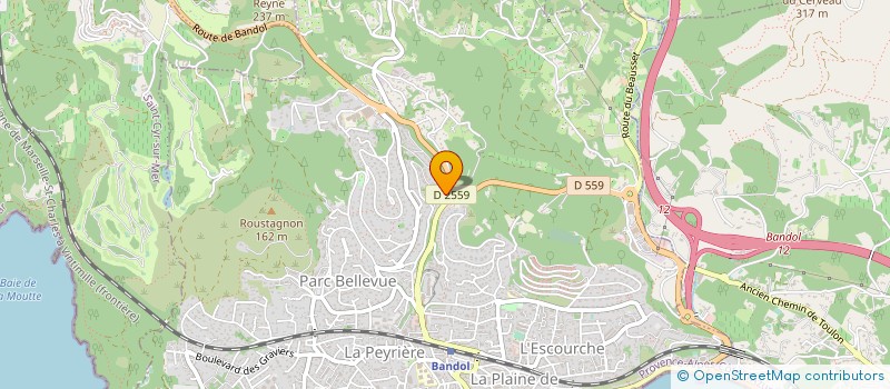 localisation de l'entreprise ENTREPRISE DE CONSTRUCTION SPOTTI à BANDOL