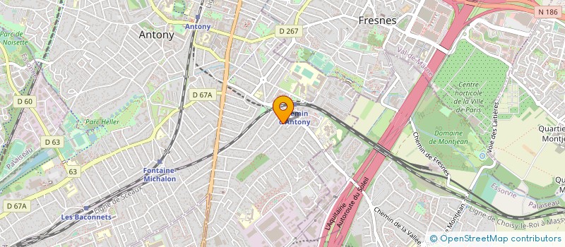 localisation de l'entreprise ENTREPRISE DE CONSTRUCTION ZANATTA à ANTONY