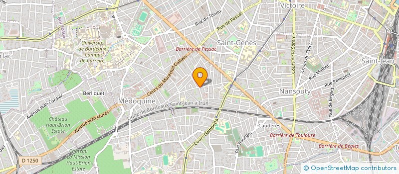 localisation de l'entreprise ENTREPRISE DE COORDINATION DES TRAVAUX DU BATIMENT D'AQUITAINE  TALENCE