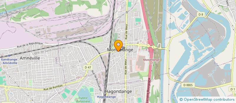 localisation de l'entreprise ENTREPRISE DE FUMISTERIE INDUSTRIELLE ET BATIMENTS à HAGONDANGE