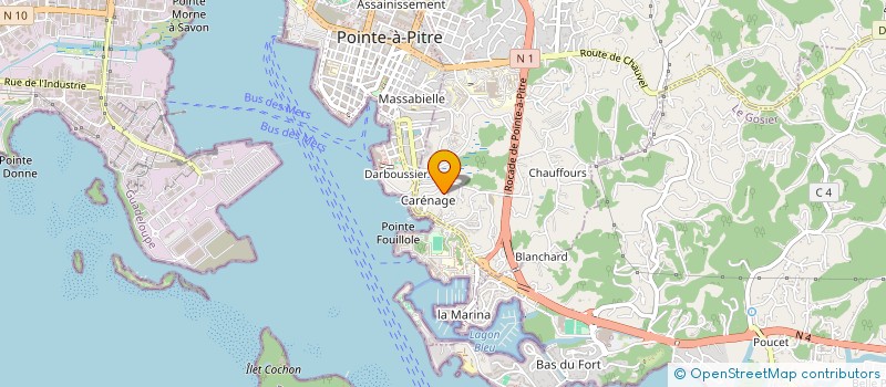 localisation de l'entreprise ENTREPRISE DE GARDIENNAGE SECURITE PRIVEE ET TELEVIDEOSURVEILLANCE à LES ABYMES