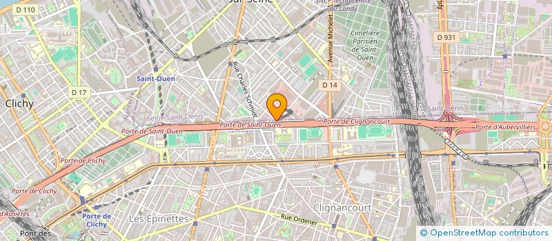 localisation de l'entreprise ENTREPRISE DE GESTION ET DE SERVICES à SAINT-OUEN-SUR-SEINE