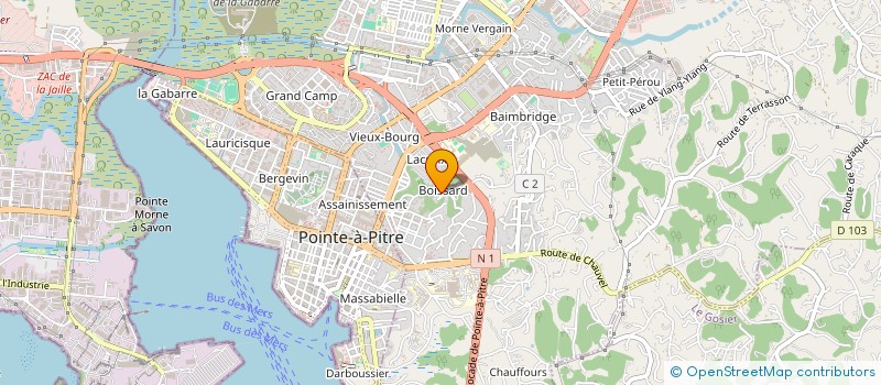 localisation de l'entreprise ENTREPRISE DE GESTION IMMOBILIAIRE FINANCIERE ADMINISTRATIVE ET COMMERCIAL à LES ABYMES