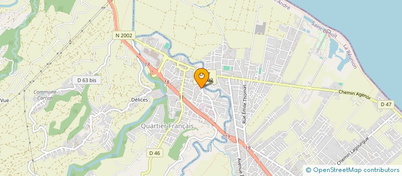 localisation de l'entreprise ENTREPRISE DE GRANDS TRAVAUX  SAINTE-SUZANNE