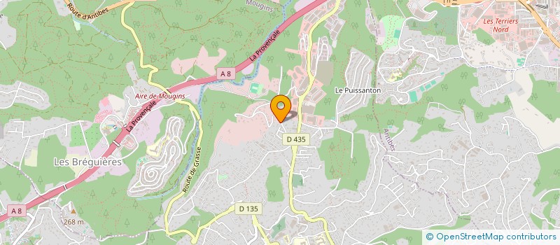 localisation de l'entreprise ENTREPRISE DE JARDIN LONCLE ET FILLES à VALLAURIS