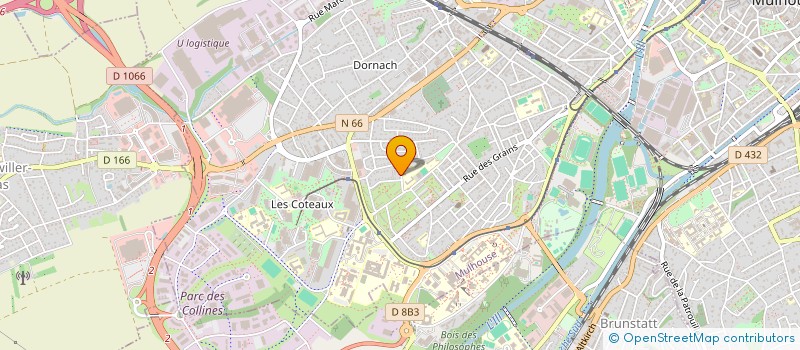 localisation de l'entreprise ENTREPRISE DE L EST  MULHOUSE