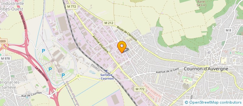 localisation de l'entreprise ENTREPRISE DE LA ROSA ET FILS à COURNON-D'AUVERGNE