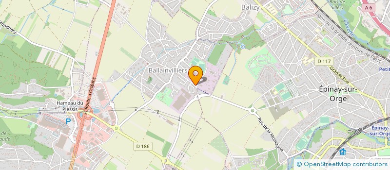 localisation de l'entreprise ENTREPRISE DE LOCATION DE TRAVAUX PUBLICS - ELTP à BALLAINVILLIERS