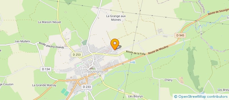 localisation de l'entreprise ENTREPRISE DE LUCA  SOUVIGNY