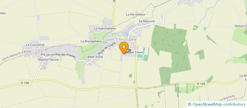 localisation de l'entreprise ENTREPRISE DE MACONNERIE AUBOIN JEAN NOEL EURL à SAINT-CHRISTOPHE