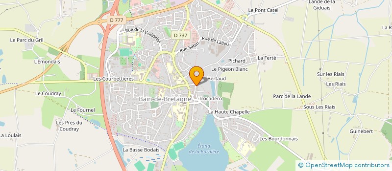 localisation de l'entreprise ENTREPRISE DE MACONNERIE BAINAISE  BAIN-DE-BRETAGNE