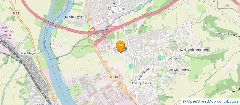 localisation de l'entreprise ENTREPRISE DE MACONNERIE CHOLLET  GENAY