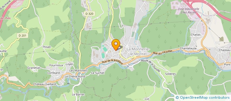 localisation de l'entreprise ENTREPRISE DE MACONNERIE EDGAR ULIED  LA MONNERIE-LE-MONTEL