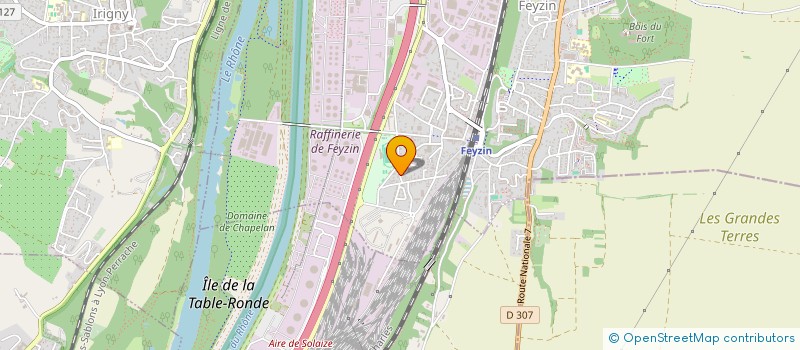 localisation de l'entreprise ENTREPRISE DE MACONNERIE FEYZINOISE  FEYZIN