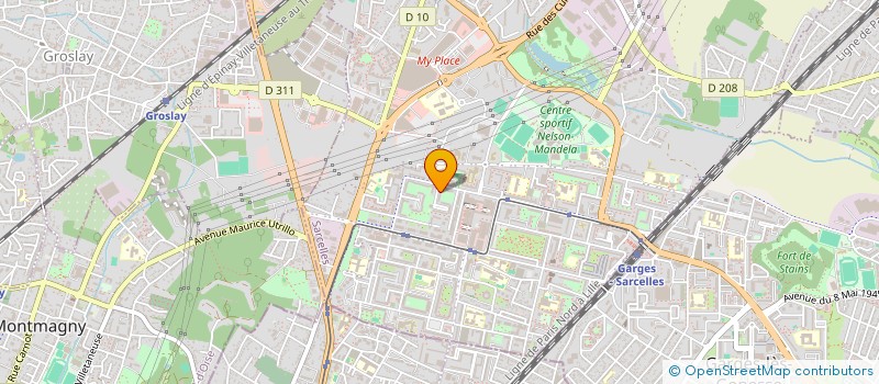 localisation de l'entreprise ENTREPRISE DE MACONNERIE GENERALE à SARCELLES