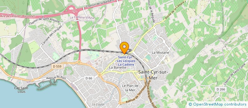 localisation de l'entreprise ENTREPRISE DE MACONNERIE GENERALE à SAINT-CYR-SUR-MER