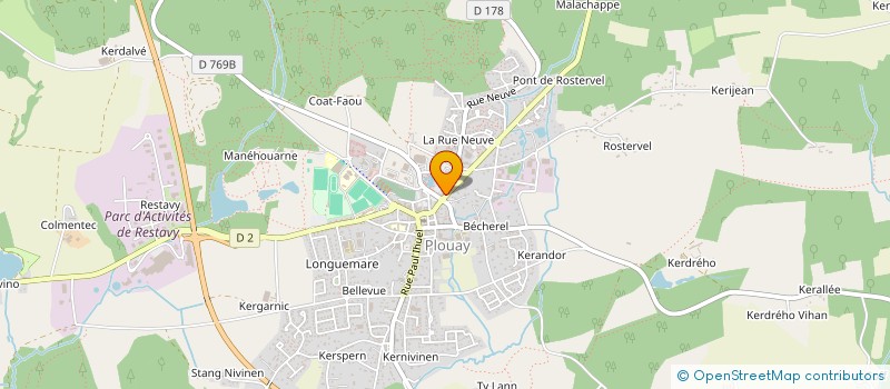 localisation de l'entreprise ENTREPRISE DE MACONNERIE GENERALE DE L'OUEST  PLOUAY