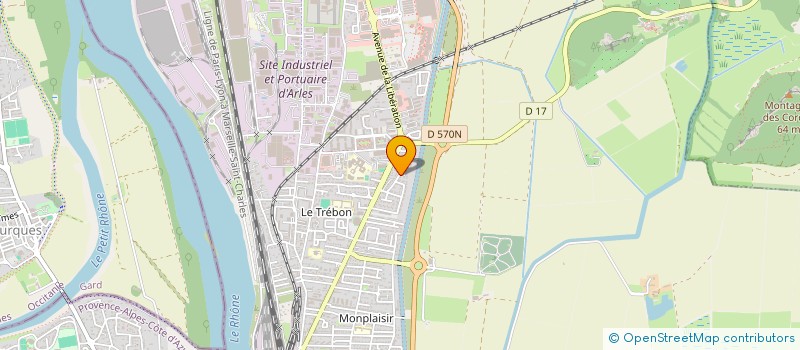 localisation de l'entreprise ENTREPRISE DE MACONNERIE GENERALE PERRET SINI  ARLES