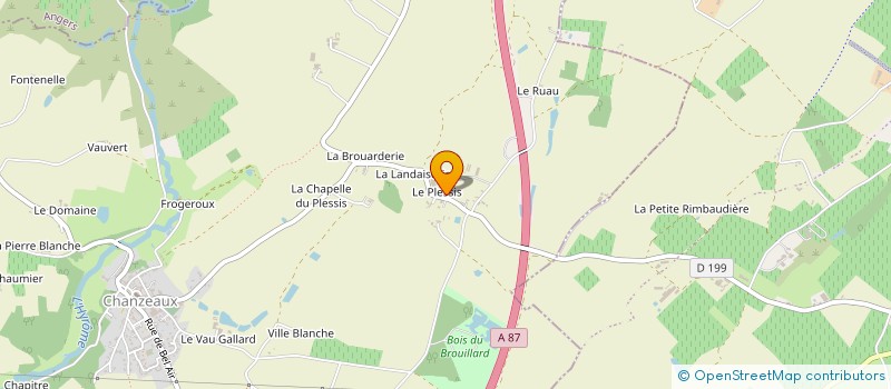 localisation de l'entreprise ENTREPRISE DE MACONNERIE GODEFROY  CHEMILLE-EN-ANJOU