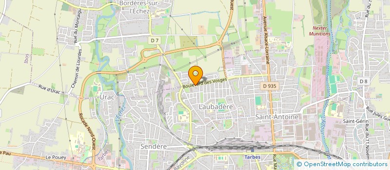 localisation de l'entreprise ENTREPRISE DE MARBRERIE VASQUEZ  TARBES