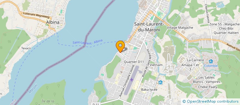 localisation de l'entreprise ENTREPRISE DE NETTOYAGE ET D'ESPACE VERT à SAINT-LAURENT-DU-MARONI