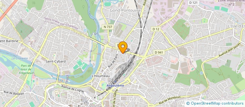 localisation de l'entreprise ENTREPRISE DE PEINTURE BERNIER SARL à ANGOULEME