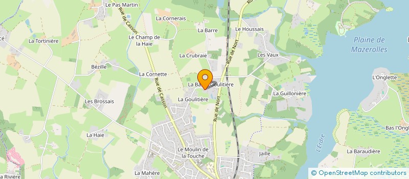 localisation de l'entreprise ENTREPRISE DE PEINTURE BLIN-HERCENT  SUCE-SUR-ERDRE