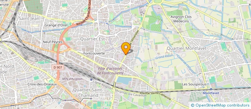 localisation de l'entreprise ENTREPRISE DE PEINTURE CHARLES STOECKEL  AVIGNON