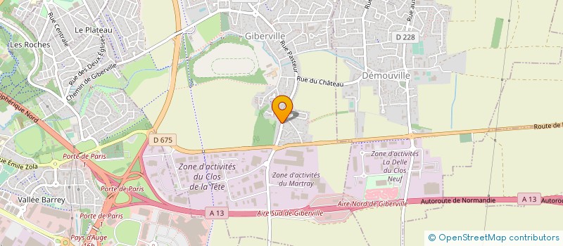 localisation de l'entreprise ENTREPRISE DE PEINTURE LECORDIER  GIBERVILLE