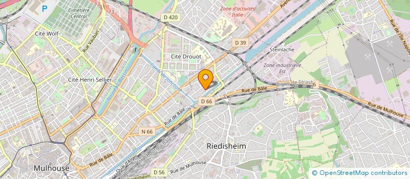 localisation de l'entreprise ENTREPRISE DE PEINTURE ROMEO  RIEDISHEIM