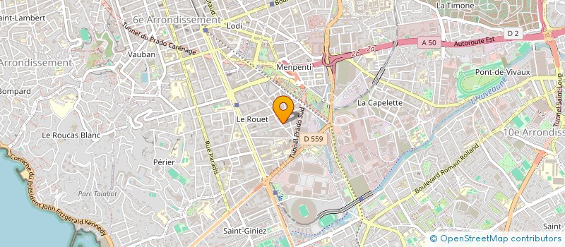 localisation de l'entreprise ENTREPRISE DE PEINTURES BACH à MARSEILLE