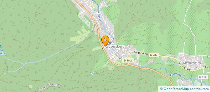 localisation de l'entreprise ENTREPRISE DE PLATRERIE DETTWEILER à KAYSERSBERG VIGNOBLE
