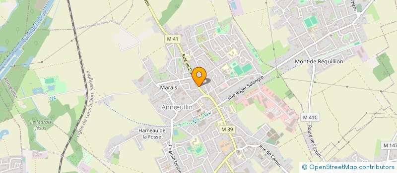 localisation de l'entreprise ENTREPRISE DE PLOMBERIE CHAUFFAGE TOUYARD DERBRE  ANNULLIN