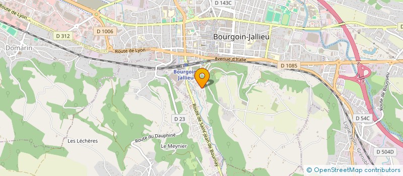 localisation de l'entreprise ENTREPRISE DE PRESTATIONS SPECIALISEES DU BATIMENT  BOURGOIN-JALLIEU