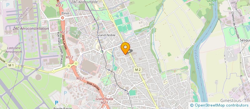 localisation de l'entreprise ENTREPRISE DE PROPRETE INDUSTRIELLE F.NOGUES à BLAGNAC